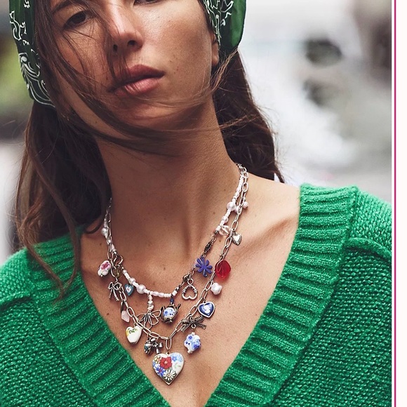 NWT Free People Maxamillion Charm Necklace - Picture 4 of 4